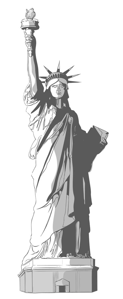 Statue Of Liberty Png Transparent Image Download Size 1742x4239px