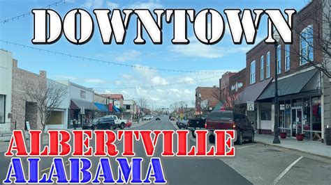 Albertville Alabama 4k Downtown Drive Youtube