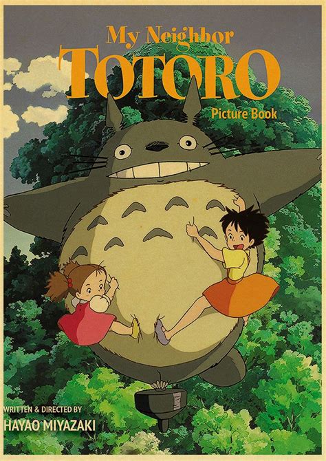 Anime Collection Miyazaki Hayao Patlabor Totoro Retro Kraft Paper