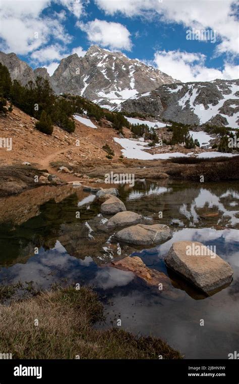 The Bishop Pass Trail In The Eastern Sierra Of California Takes Hikers