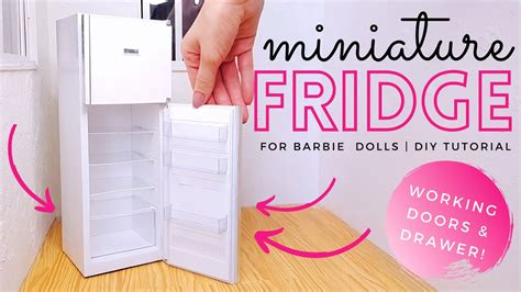 Diy Miniature Barbie Fridge How To Make A Miniature Fridge Handmade
