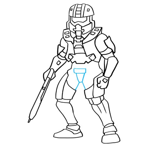 how to draw master chief from halo really easy drawing tutorial