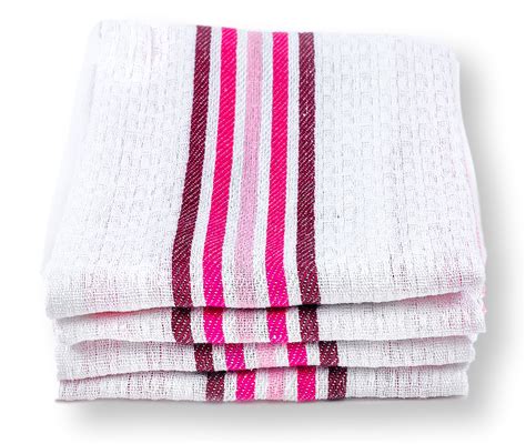 Fine Quality Waffle Weave Kitchen Towels Decorative Dish Cloth Set Of