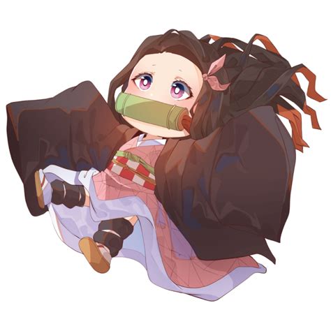 Nezuko Jump Demon Slayer Hentaku Anime Stickers