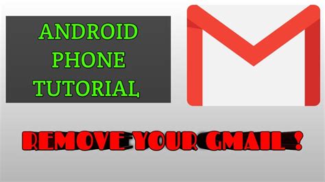 How To Remove Your Gmail Account Full Tutorial Youtube