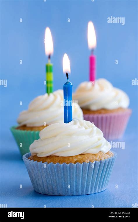 Birthday Cupcakes Stock Photo Alamy