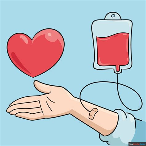 How To Draw A Blood Donor Day Poster Really Easy Drawing Tutorial