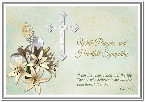 Christian Sympathy Card Religious Deepest Condolence Cards