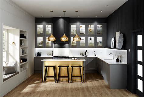 The design promotes a … Fairford Graphite Grey Shaker Style Kitchen - Contemporary - Kitchen - Other - by Howdens | Houzz UK