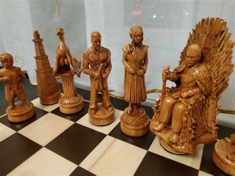 Game of thrones is similar to one giant chess match. NO SPOILERS Handmade Wood Game Of Thrones Chess Set ...