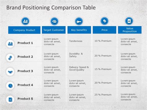 Creative Table For Presentation 30 Creative Data Table Graphics