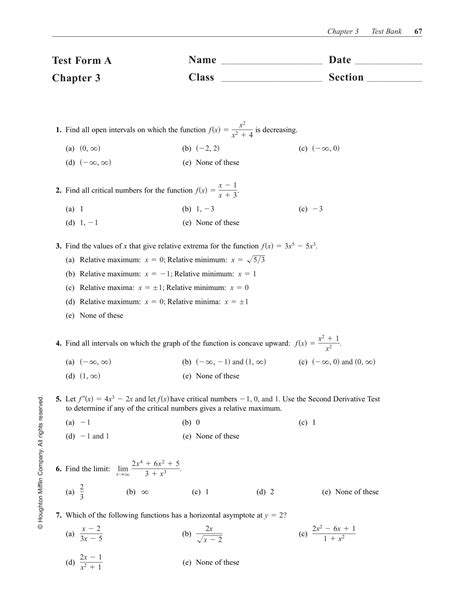 Chapter 3 Test Form 1 Katelyndkawa