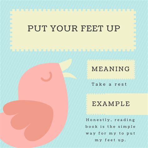 Put Your Feet Up Idiom Of The Day For The Ielts Speaking Test