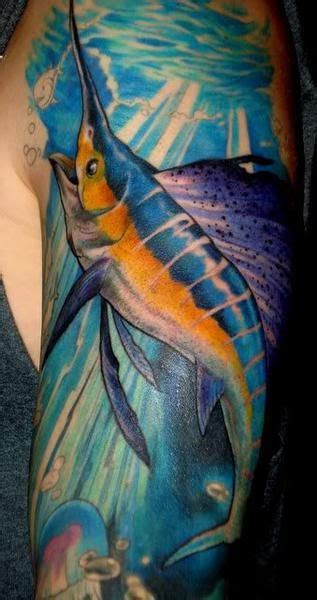 Saltwater Fish Tattoos Category Sailfish Fishing Fury A Fishing