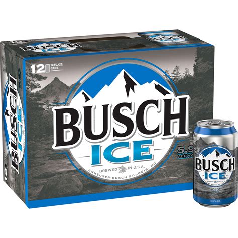 Busch Ice Beer 12 Pack 12 Fl Oz Cans 59 Abv