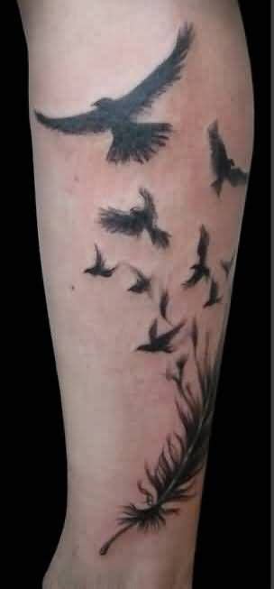 65 Tattoos Marvelous Flying Crow Tattoo Designs Flying Crow Tattoos