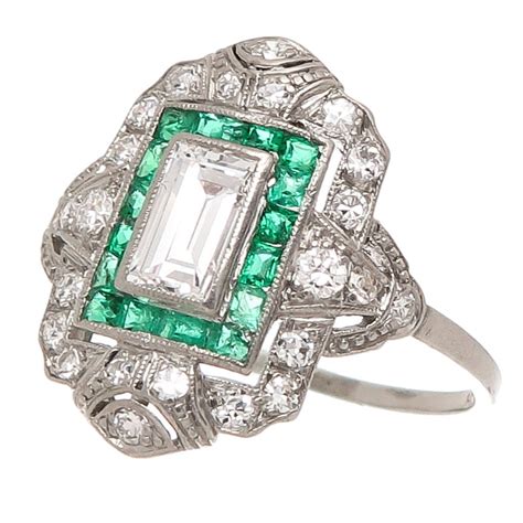 Antique Diamond Platinum Engagement Ring At 1stdibs