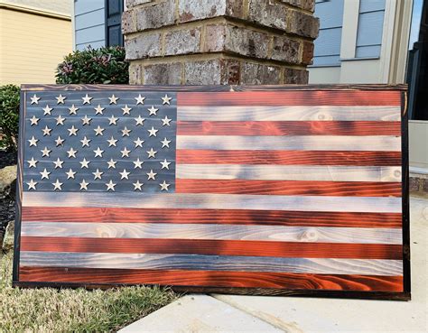 Wooden American Flag Wall Art Diy 2021 Do Yourself Ideas