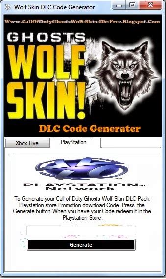 Get Call Of Duty Ghosts Wolf Skin Dlc Redeem Code Free For Playstation