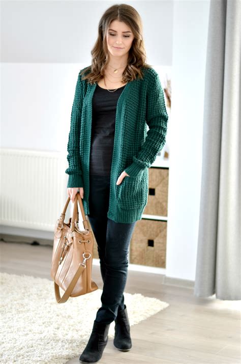 Green Cardigan Outfit What I Wore Cappuccino And Fashion