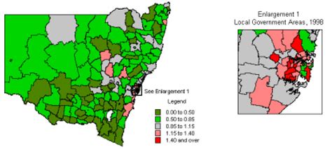 C New South Wales Local Government Areas Download Scientific Diagram