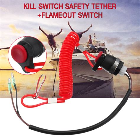 Купить Запчасть для мотороллера unbranded boat kill switch tether cord lanyard red for marine