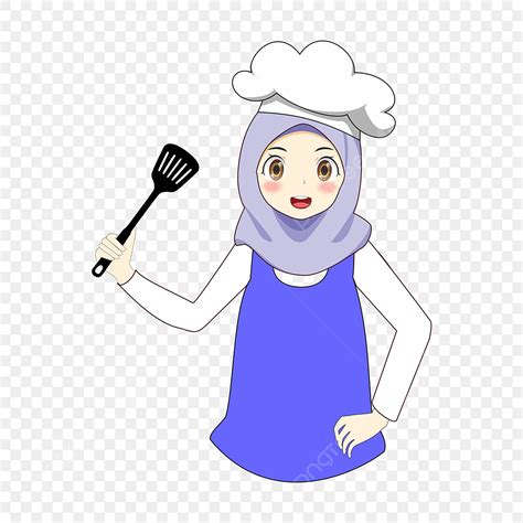 Hijab Chef Png Image Vector Chef Girl Muslim Hijab Vector Muslim