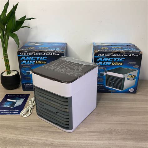 Mini Ar Condicionado Portátil Cooler Umidificador Climatizador com Luz