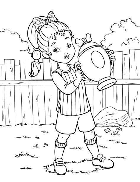 This fancy nancy jumbo coloring & activity book consists of 80 pages of colorless pictures so kids can design and bring life t\ the images of their featuring the adorable cast of the disney junior's cartoon tv series, fancy nancy. Fancy Nancy Coloring Pages - Get Coloring Pages