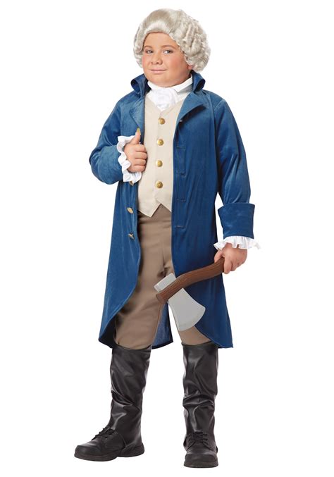 Fun World Child George Washington Colonial Kids Costume Wig Occasioni