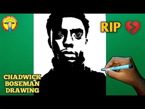 My sketch tribute for chadwick boseman. RIP 😞, How to draw CHADWICK BOSEMAN aka BLACK PANTHER easy ...