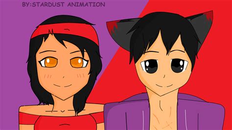 Aaron And Aphmau By Stardustanimation On Deviantart