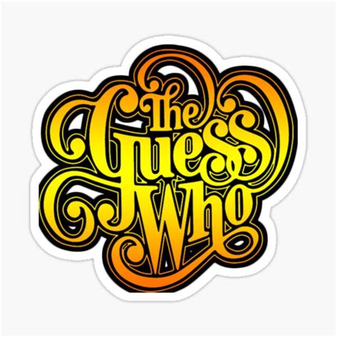 Logos Favorite The Guess Who Rock Band Sticker For Sale By Bembra76