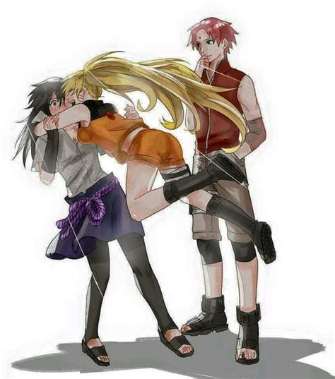 Genderbend Sasunaru Naruko Uzumaki Naruto Sasuke Sakura Anime Naruto