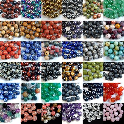 Wholesale Lot Natural Gemstone Round Spacer Loose Beads 4mm 6mm 8mm