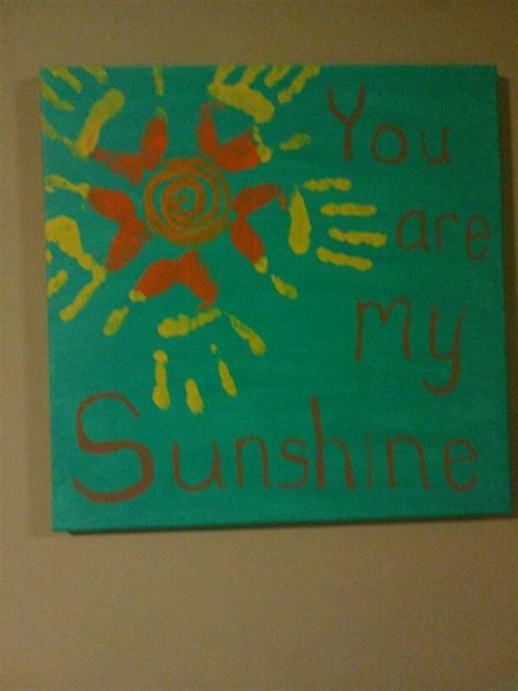My Version Of You Are My Sunshine Inspired By A Previous Pin