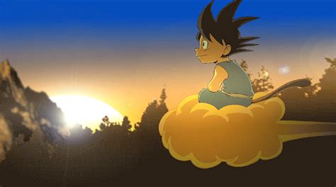 Kid Goku Sunset Ride By Funkmonkey777 On Deviantart