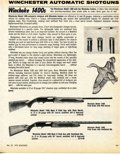 Print Ad Of Winchester Model Winchoke Mark Ii Field Gun My XXX Hot Girl