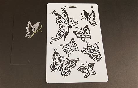 Butterfly Pvc Layering Stencils For Diy Scrapbook Coloringpainting