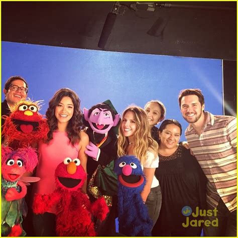 Full Sized Photo Of Gina Rodriguez Sesame Street Appearance Gina Rodriguez Steals Kisses