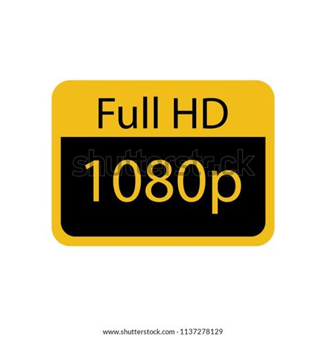 Full Hd 1080p Icon Stock Vector Royalty Free 1137278129 Shutterstock