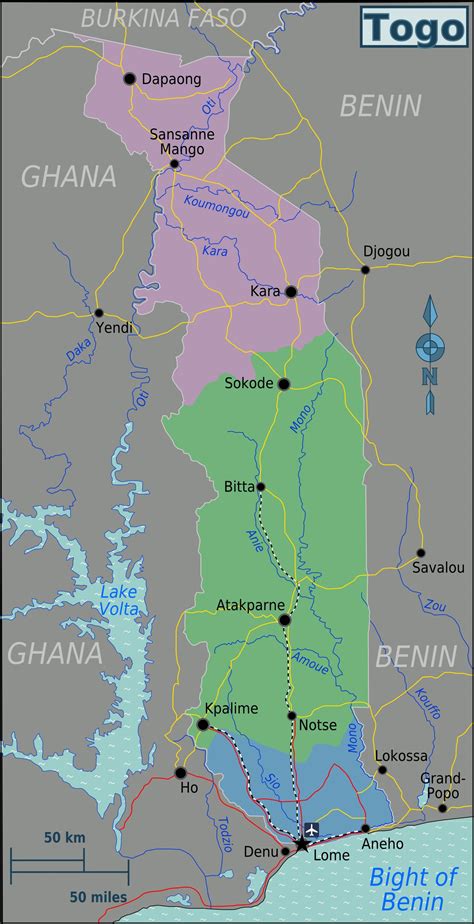 Togo Maps Printable Maps Of Togo For Download