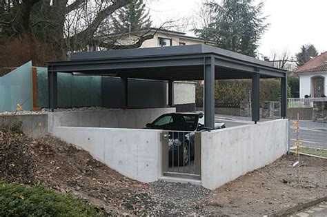 Die garage aus beton ist der klassiker unter den fertiggaragen. Neubau Doppelparker und Carport in Wiesbaden - Garage und ...