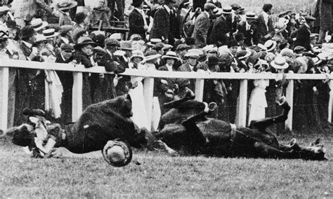 Derby Day Emily Davison Is Fatally Injured As She Tries To Stop