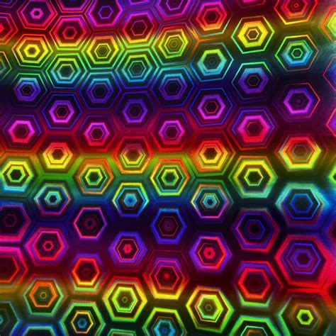 Ultrakraft Adhesive Vinyl Holographic Rainbow Hexagons Skat Katz
