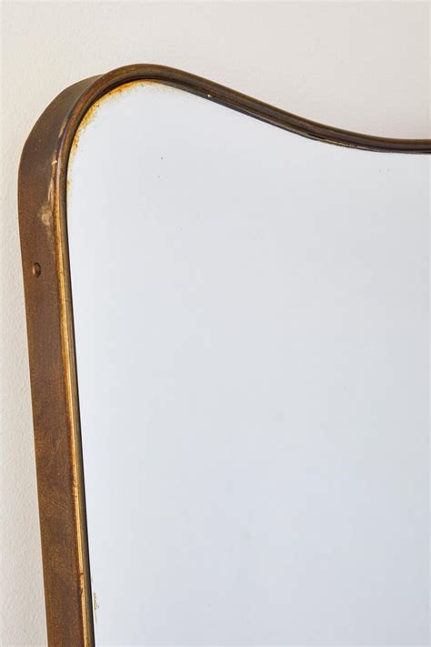 Oversize Italian Brass Mirror At 1stdibs