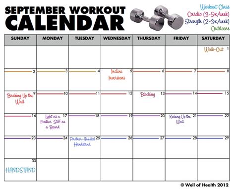 7 Best Images Of Printable Monthly Workout Calendar Monthly Exercise