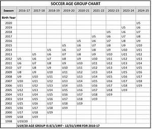 Orange Soccer Association Age Groups Format