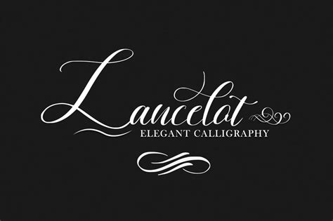 Lancelot Elegant Calligraphy Script Font Free Script Fonts