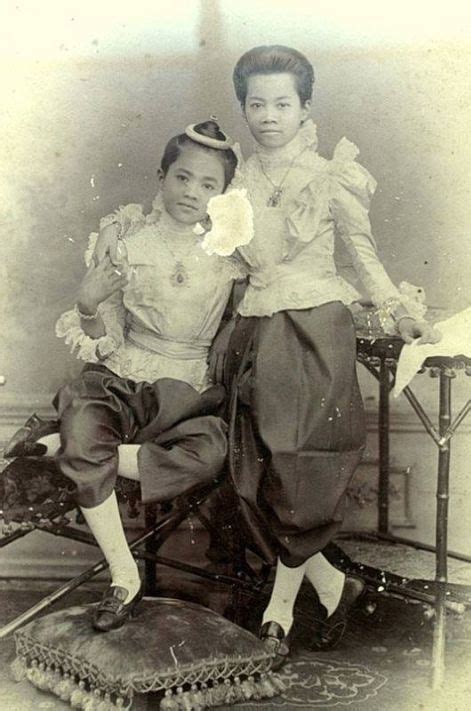 Lovely King Chulalongkorn Era Portrait Princesses